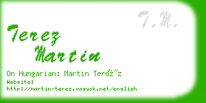 terez martin business card